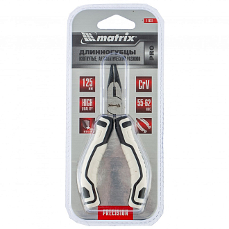 Длинногубцы Mini, 125 мм, изогнутые, авторазжим, Pro Matrix - фото 4