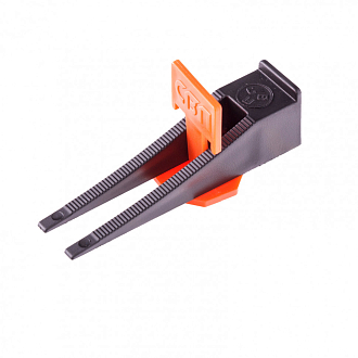 Система выравнивания плитки СВП - комплект: зажим + клин 250/250 шт Сибртех - фото 1