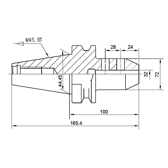 BT40-SLN32-100 патрон weldon Zegyo - фото 2
