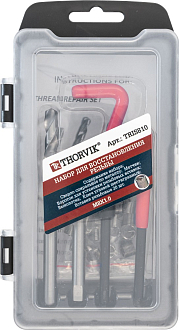 Набор для восстановления резьбы M8x1.0, 25 предметов, THORVIK - фото 3