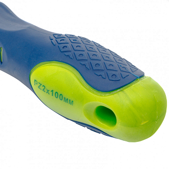 Отвертка, PZ2 х 100 мм, CrV, двухкомпонентная рукоятка Сибртех - фото 3