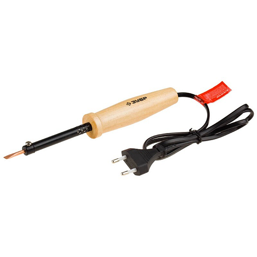 Фото 0 товара Электропаяльник с деревянной рукояткой, серия МАСТЕР Зубр 5540540_z01