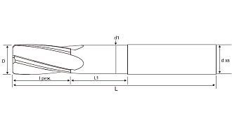 Развертка 4.0 Н7 твердосплавная REA-4EH7004 Geefun - фото 2