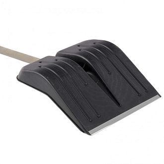 Лопата для уборки снега пластиковая, 420х425х1550 мм, деревянный черенок, Россия Сибртех - фото 5