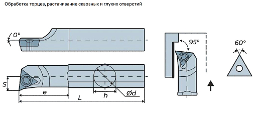 Фото 2 товара S10K-STUPR09 державка для внутреннего точения Deskar