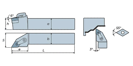 Фото 3 товара MDJNR2020K1504 DKR державка для наружного точения Deskar
