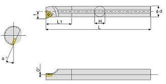 SNL0010K11 державка резьбовая Deskar - фото 3
