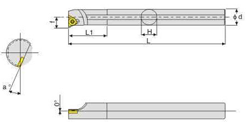Фото 2 товара SNL0010K11 державка резьбовая Deskar