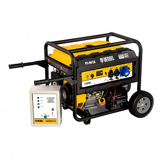 Генератор бенз. PS 90 EA, 9.0 кВт, 230В, 25 л, коннектор автоматики, электростартер Denzel - фото 7