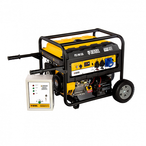 Фото 6 товара Генератор бенз. PS 90 EA, 9.0 кВт, 230В, 25 л, коннектор автоматики, электростартер Denzel