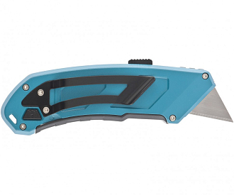 Нож, 130 мм, алюм. корп., выдвижное трап. лезвие 18 мм (SK-5), 4 лезвия Gross - фото 5