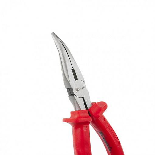 Фото 3 товара Длинногубцы изогнутые Econom, 180 мм, шлифованные, пластмассовые рукоятки Matrix