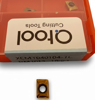 XCMT040104 TC HM1013 пластина для сверла многофункционального TCAP Qtool - фото 3