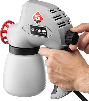 ЗУБР 120 Вт, плунжерный, краскопульт электрический ЗКПЭ-120 Мастер - фото 5