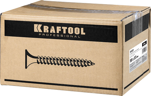 Фото 1 товара СГД саморезы гипсокартон-дерево KRAFTOOL 3005-55 55 х 3.5 мм, 2700 шт.