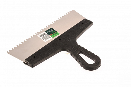 Фото 1 товара Шпатель из нерж. стали, 250 мм, зуб 4 х 4 мм, Сибртех