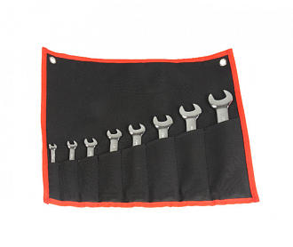 Набор ключей рожковых 8-24мм (8шт) CrV - фото 1