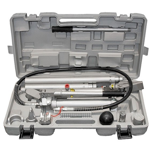 Фото 0 товара Растяжка гидравлическая, 10 т, набор 12 пред., 7 сменных насадок, в пласт. кейс,е Matrix