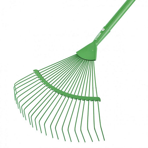 Фото 1 товара Грабли веерные стальные, 410х1500 мм, 22 круглых зуба, эмалир., стальной черенок Palisad