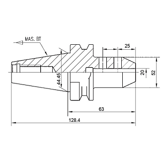 BT40-SLN20-63 патрон weldon Zegyo - фото 2
