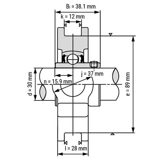 Фото 2 товара Подшипниковый узел UCT206 TECHNIX
