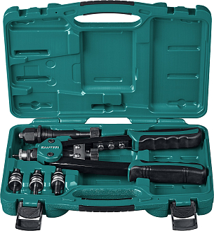 Заклепочник 31181 KRAFTOOL резьбовые Заклепки М5-М10, вытяжные 3.2-6.4 мм из алюминия, стали, нерж. стали - фото 7