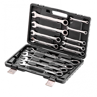 Набор ключей комбинированных, трещоточных 13 шт. Matrix - фото 2