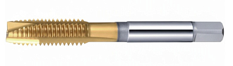 Метчик М 10х1.5 6H HSS-E TiN прямой с подточ. скв. DIN371 Deskar - фото 1