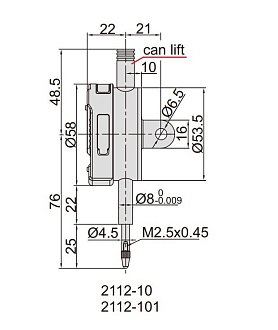 Индикатор ИЧЦ 12.7мм/0.5", 0.01мм/ 0.0005", INSIZE - фото 2