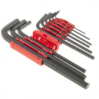 Набор ключей имбусовых HEX, 1,5-10 мм, CrV, 9 шт, удлиненные Matrix - фото 2