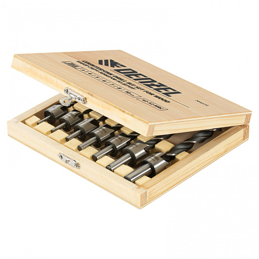 Фото 2 товара Набор сверл зенкеров по дереву, 3-10 мм, 7 шт Denzel