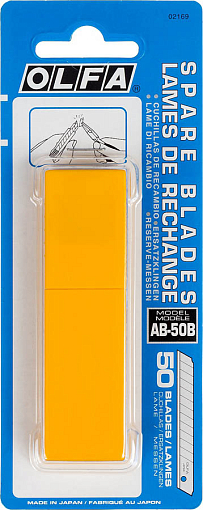 Фото 4 товара OLFA 50 шт., 9х80х0.38 мм, Лезвия сегментированные OL-AB-50B