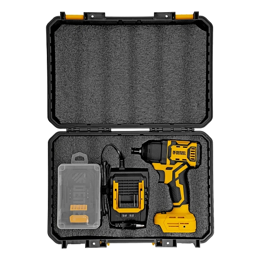 Фото 4 товара Гайковерт ударный аккумуляторный бесщет. CIWH-BL-20-500, Li-Ion, 20 В, Denzel