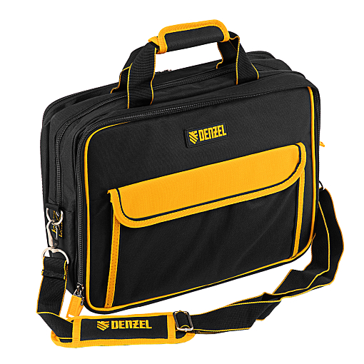 Фото 0 товара Сумка для инструмента, 400х170х300 мм, 3 отделения, 28 карманов, наплечный ремень Denzel