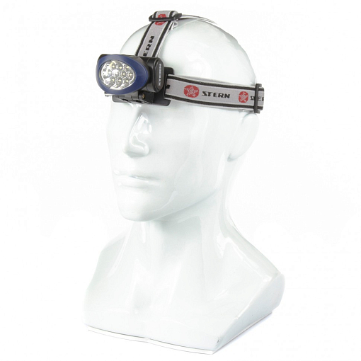 Фото 0 товара Фонарь наголовный, светодиодный, 3 режим, 10 Led, 3 х ААА Stern