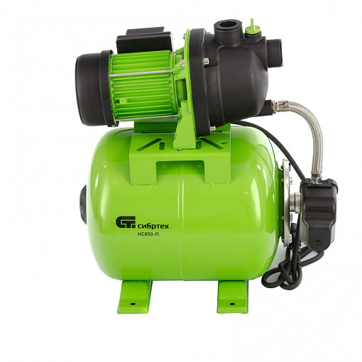 Фото 3 товара Насосная станция НС850-П, 850 Вт, напор 42 м, 3500 л/ч, ресивер 19 л Сибртех