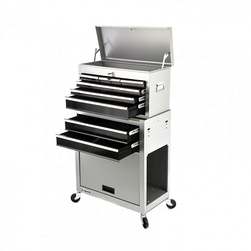 Фото 4 товара Шкаф для инструмента, 600х260х340 мм, 616х330х658 мм, на колесах, 10 ящиков Matrix