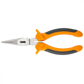 Длинногубцы прямые Comfort, 160 мм ,шлифованные, двухкомпонентные рукоятки Sparta - фото 1