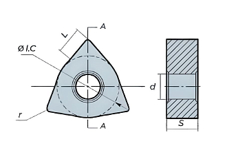 WNGA080404 LF80 токарная пластина Deskar - фото 2