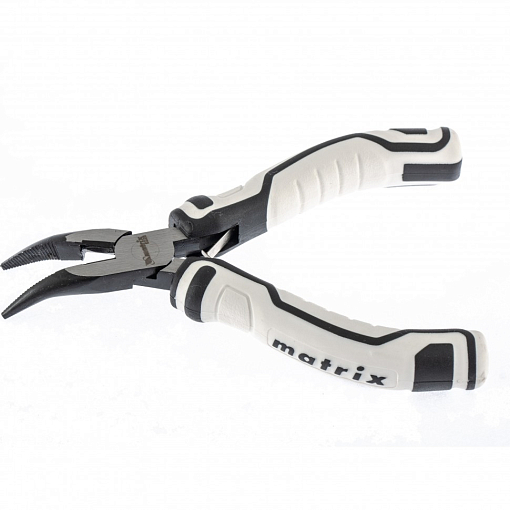 Фото 1 товара Длинногубцы Mini, 125 мм, изогнутые, авторазжим, Pro Matrix