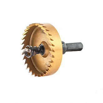 Коронка по металлу HSS, 55 мм, нитридтитановое покрытие Denzel - фото 2