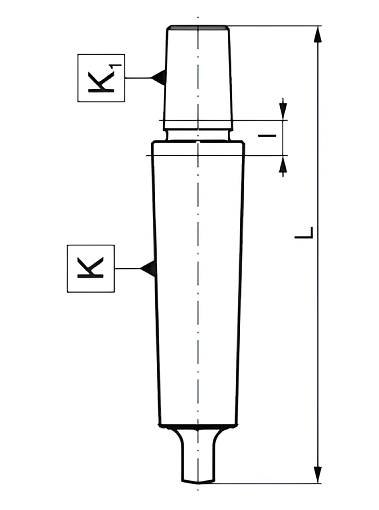 Фото 1 товара Оправка КМ5/В24 (переходник для патронов сверлильных)