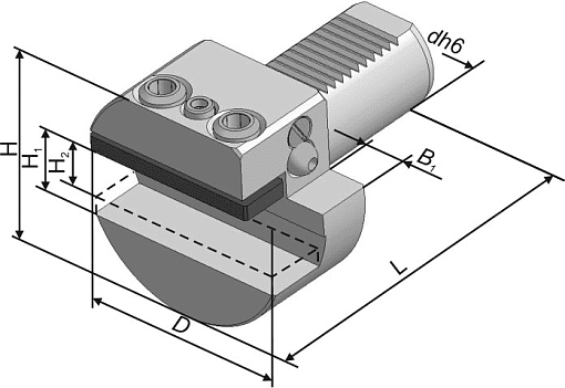 Фото 1 товара Резцедержатель B1-50х32 правый (291.341.151.000)