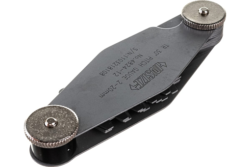 Фото 4 товара Шаблон резьбовой (резьбомер) Tr 30° 2-20 мм погрешность ±0.07мм, 12шт INSIZE