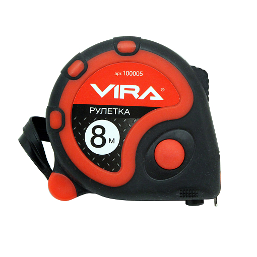 Фото 1 товара Рулетка измерительная 8м х 25мм с фиксатором VIRA