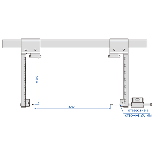 Фото 1 товара Приспособление для сравнения из углеродного волокна 3000 мм, INSIZE