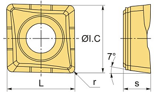 QCMT060204-CM LF6018S пластина для сверла Deskar - фото 2