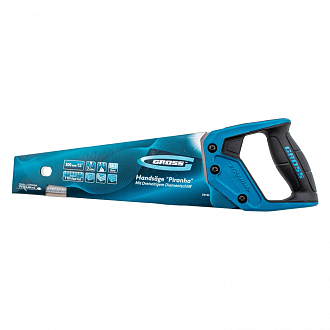 Ножовка по дереву "PIRANHA", 300 мм, 7 TPI, 3D-зуб, двухкомпонентная рукоятка Gross - фото 5