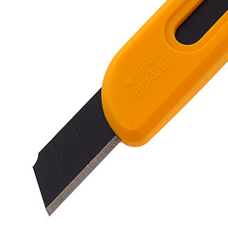 Нож, 9 мм, сменное лезвие, SK4, корпус из ABS пластика, нажимной фиксатор Denzel - фото 4