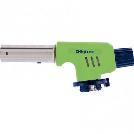 Фото 0 товара Горелка газовая на бутановый баллон, регулятор уровня пламени, пьезоподжиг Сибртех
